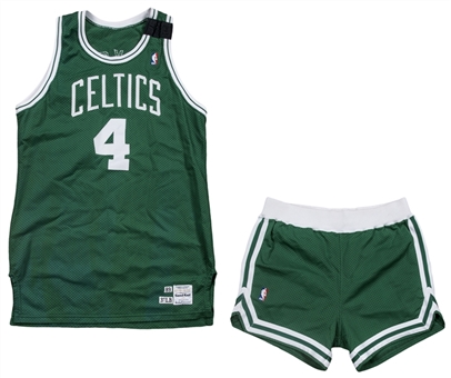 1989-90 Jim Paxson Game Used Boston Celtics Road Uniform - Jersey & Shorts 